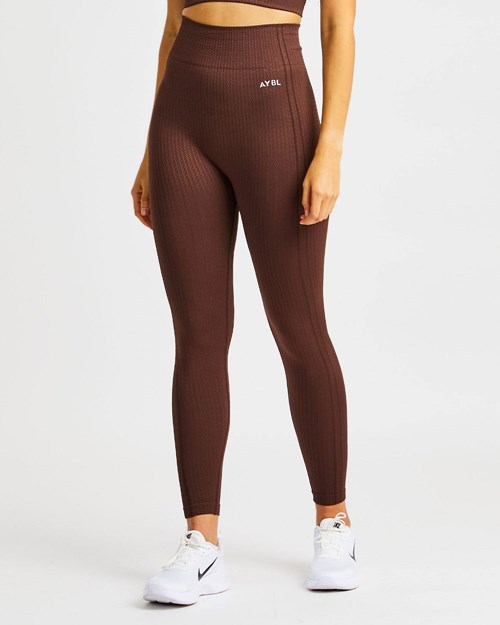 AYBL Luxe Seamless Leggings Marrom | JFQGLTA-35