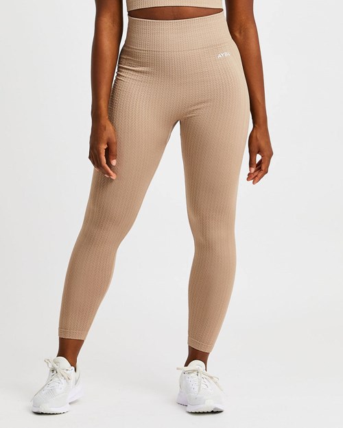 AYBL Luxe Seamless Leggings Mocha | XCVWERU-08