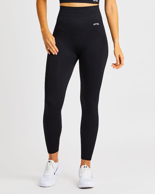 AYBL Luxe Seamless Leggings Negros | DMHBELI-27