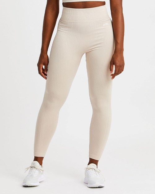 AYBL Luxe Seamless Leggings Sand | RXHMVED-06