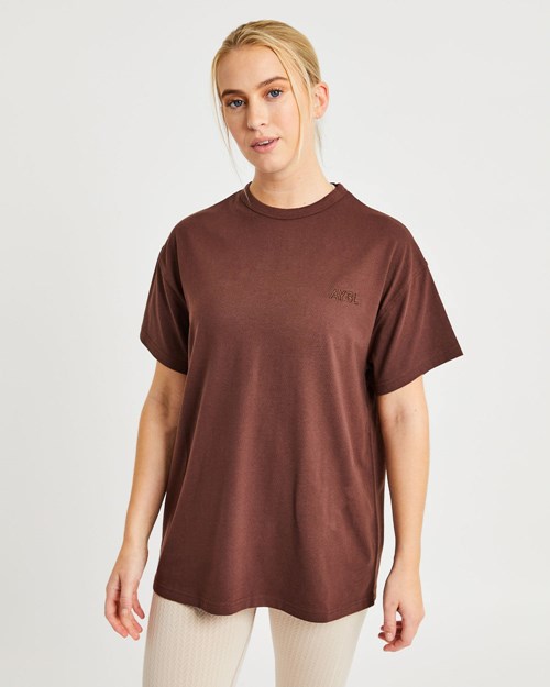 AYBL Luxe T Shirt Marrom | IAMJFUN-34