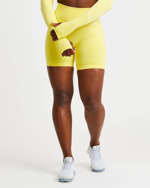 AYBL Motion Seamless Cycling Shorts Amarillos | BYAUOWF-19