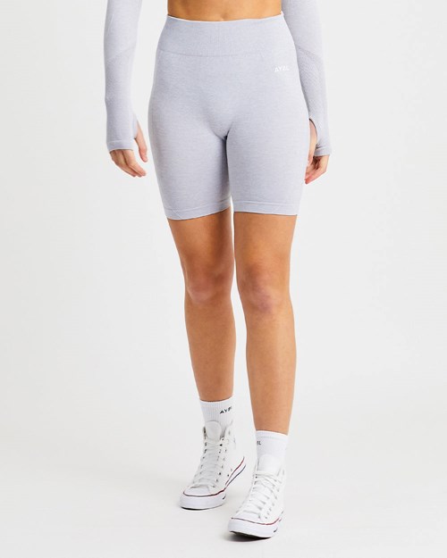 AYBL Motion Seamless Cycling Shorts Grises Claro | KUZDEQG-58