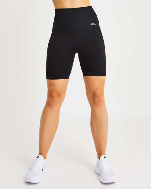 AYBL Motion Seamless Cycling Shorts Negros | SZUVGJQ-96