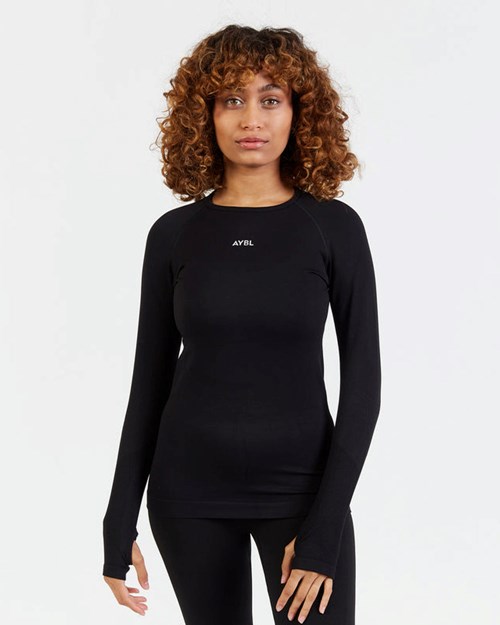 AYBL Motion Seamless Long Sleeve Top Negros | FSUCAVX-08