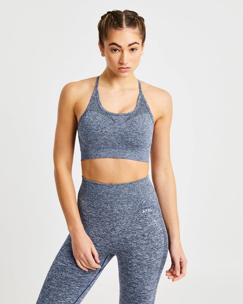 AYBL Motion Seamless Sports Bra Azul Marino | IHWVBEY-04