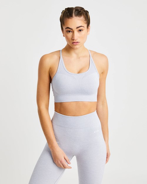 AYBL Motion Seamless Sports Bra Grises Claro | YAMXGWR-20