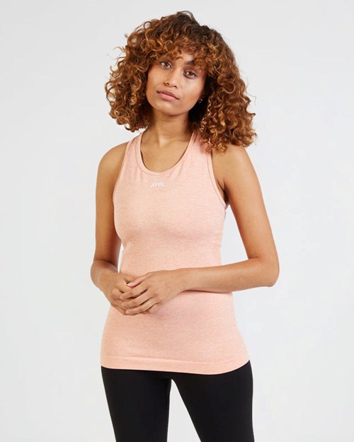 AYBL Motion Seamless Vest Peach | ZEAVJXY-18