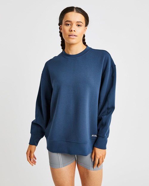 AYBL Oversized Jumper Azul Marino | FBZWSNV-07