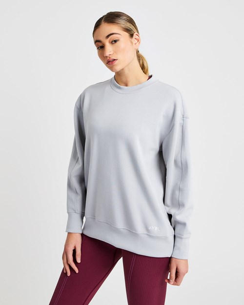 AYBL Oversized Jumper Grises | IXRJCTB-93