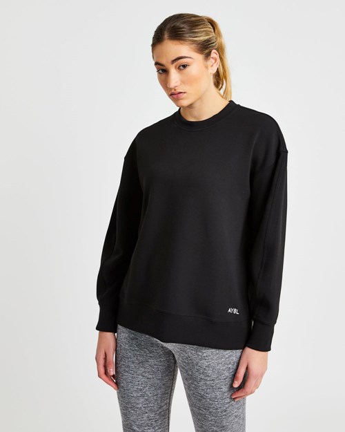 AYBL Oversized Jumper Negros | TSPXHQR-98
