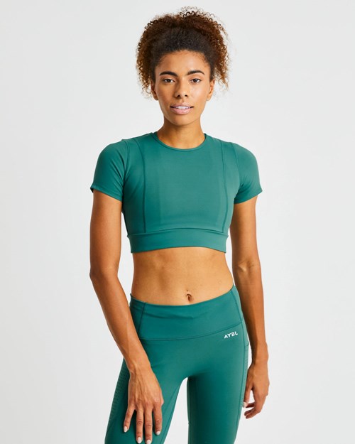 AYBL Pace Crop Top Verdes Oscuro | CTPSNZL-35