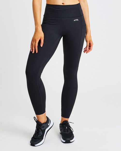 AYBL Pace Leggings Negros | HRWXZJA-41