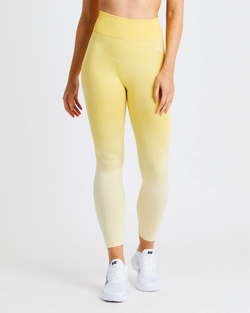 AYBL Pulse Ombré Seamless Leggings Amarillos | SORCDHP-23