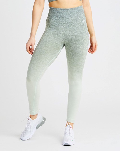 AYBL Pulse Ombré Seamless Leggings Kaki | GVFCLAY-82