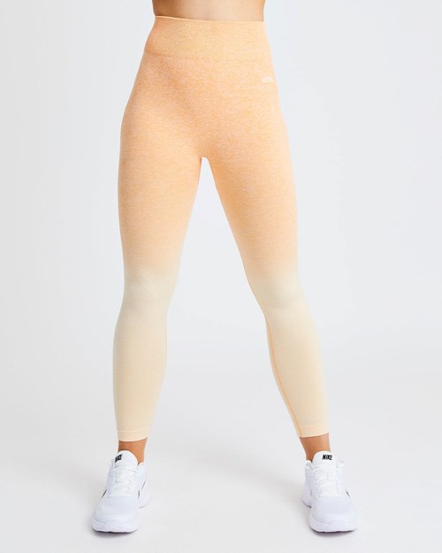 AYBL Pulse Ombré Seamless Leggings Naranjas | YSXNZPU-34
