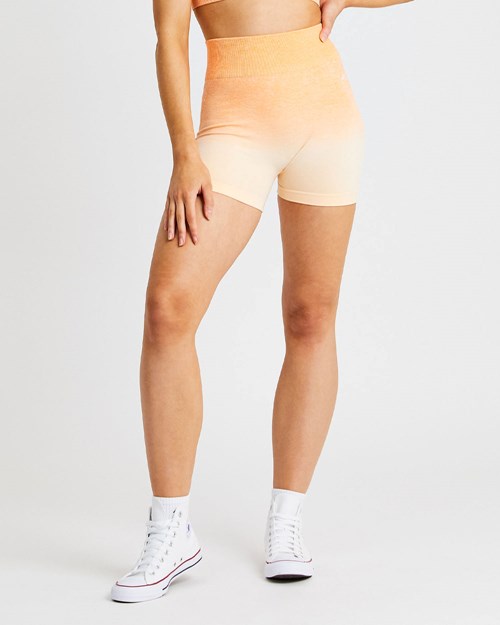 AYBL Pulse Ombré Seamless Shorts Naranjas | VEIXUTD-58