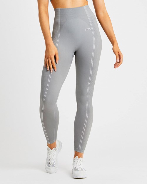 AYBL Reflex Seamless Leggings Grises | DLQRYKH-73