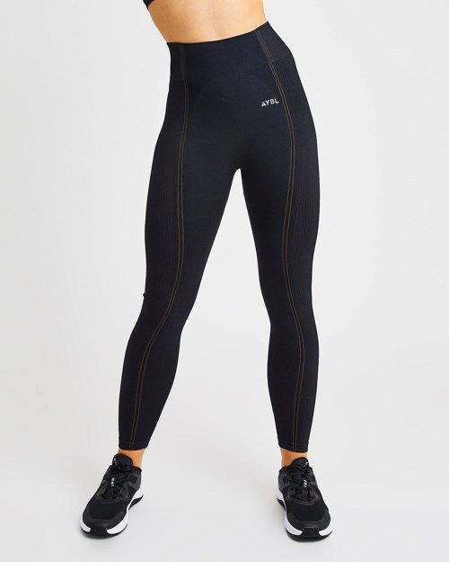 AYBL Reflex Seamless Leggings Negros | RDWICGZ-84