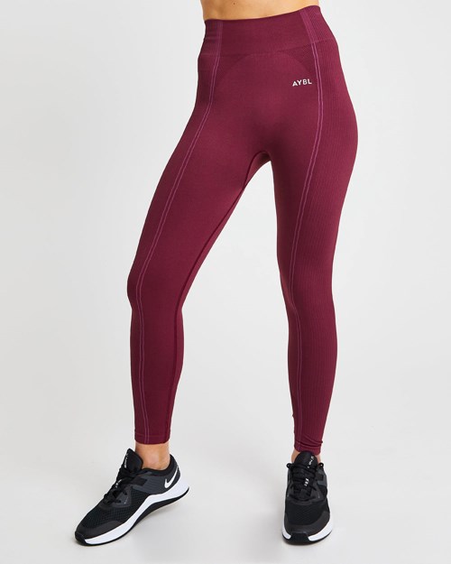AYBL Reflex Seamless Leggings Plum | TYFBIZN-26