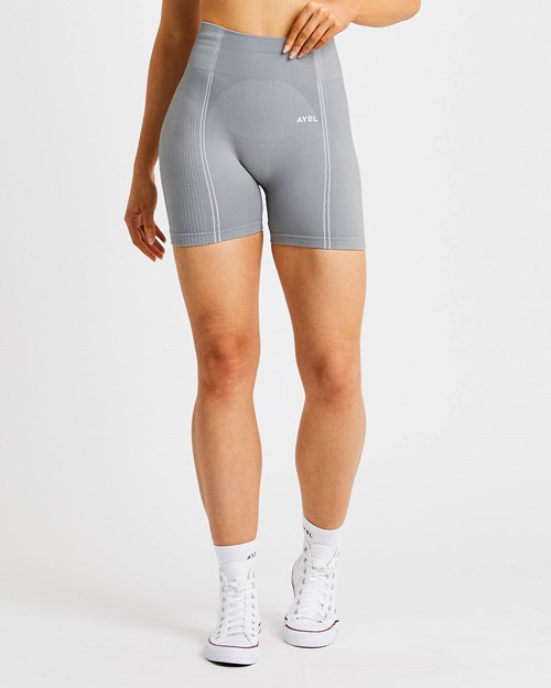 AYBL Reflex Seamless Shorts Grises | ETZCQPF-48