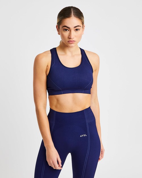 AYBL Reflex Seamless Sports Bra Azul Rey Azules | NCFABXP-75