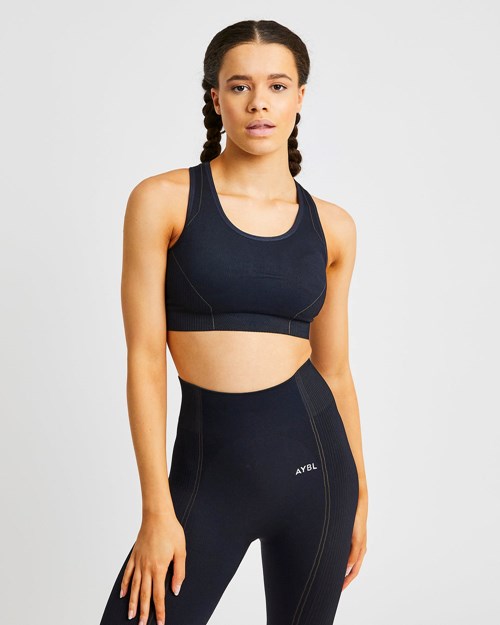 AYBL Reflex Seamless Sports Bra Negros | ALKCYEV-25
