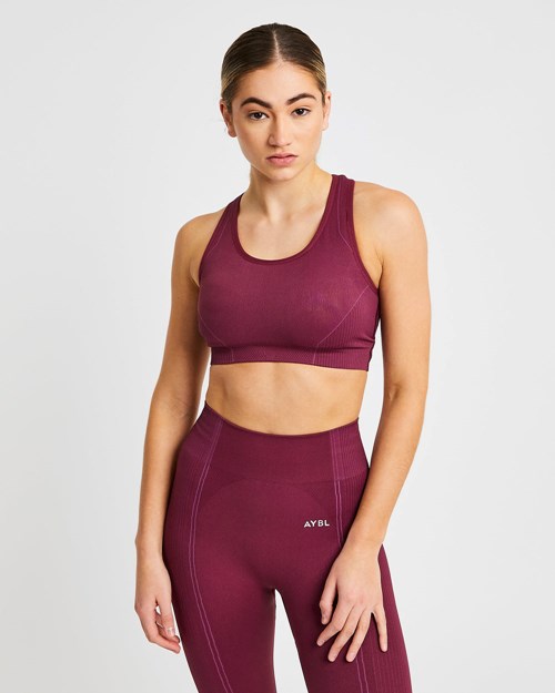 AYBL Reflex Seamless Sports Bra Plum | WICAMUY-23