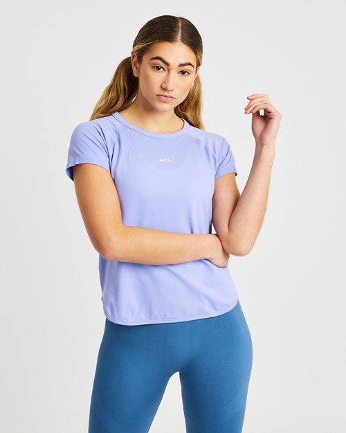 AYBL Reform Seamless T Shirt Morados | GLQJBZH-46