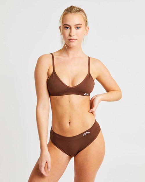 AYBL Seamless Bra Marrom | EMRSTOG-73