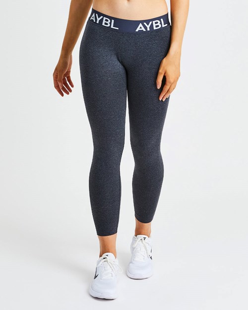 AYBL Staple Seamless Low Rise Leggings Negros | AZCBJML-94