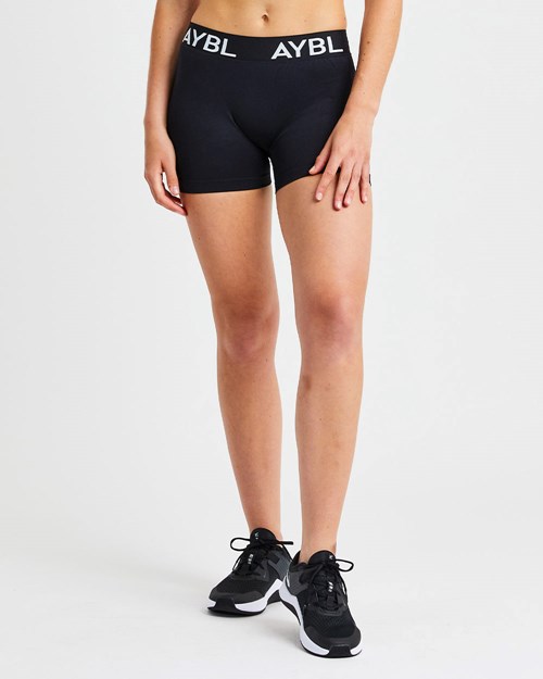 AYBL Staple Seamless Low Rise Shorts Negros | GPMLOSE-26