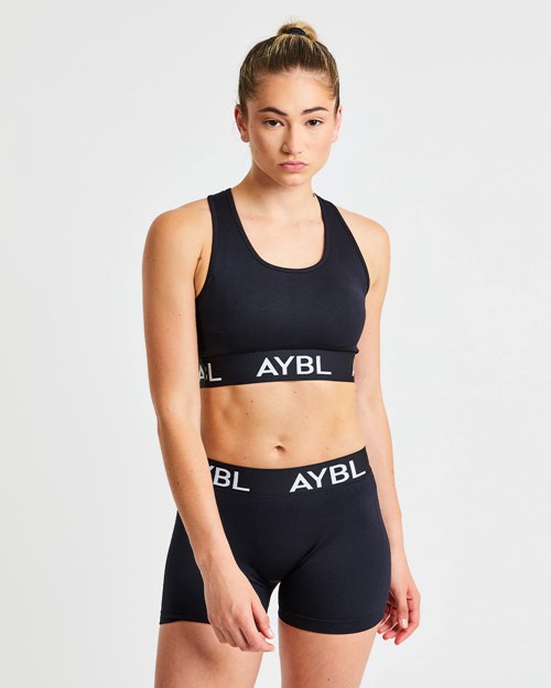 AYBL Staple Seamless Sports Bra Negros | TWIHUGM-43