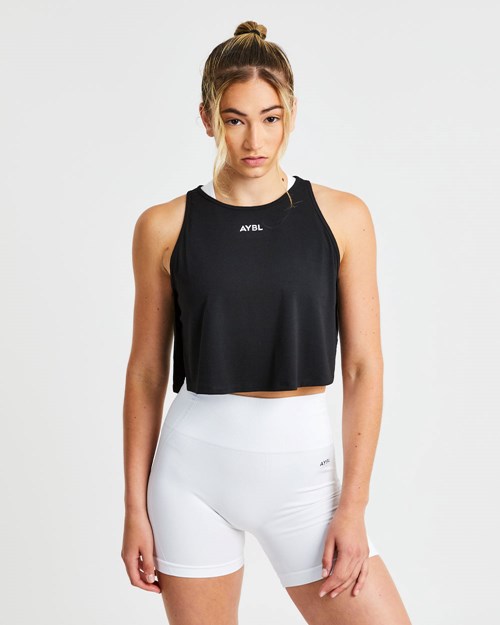 AYBL Strive Crop Vest Negros | MSJUKNV-17