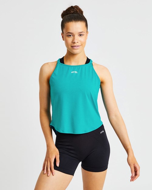AYBL Strive Tiras Vest Turquesa | RXVLMYT-83