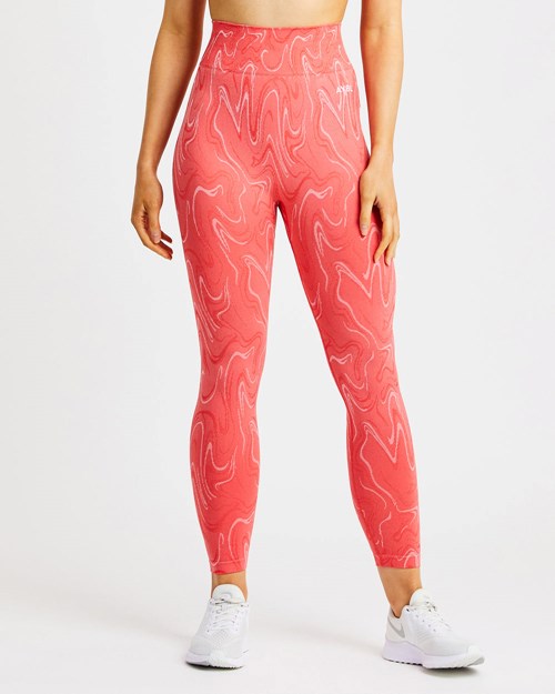AYBL Velocity Seamless Leggings Coral | KBIQYHL-39