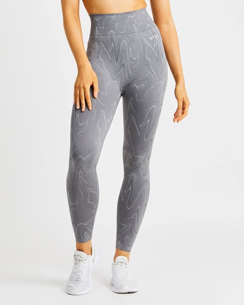 AYBL Velocity Seamless Leggings Grises | JOVPYIM-49