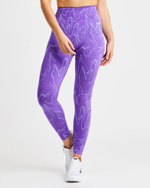 AYBL Velocity Seamless Leggings Morados | CLXDYUG-31