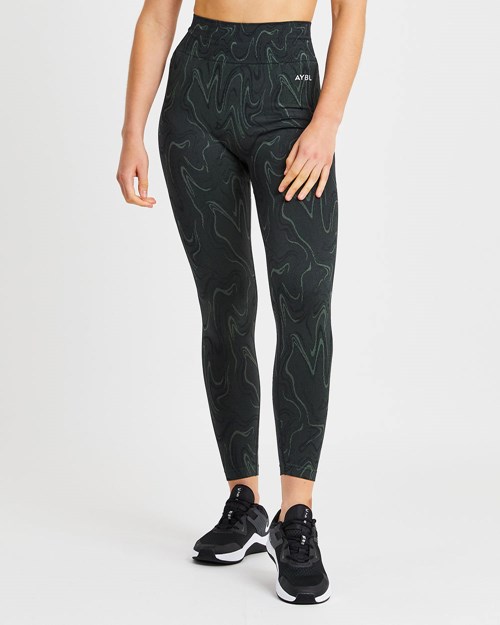 AYBL Velocity Seamless Leggings Negros | KGVCBWH-27