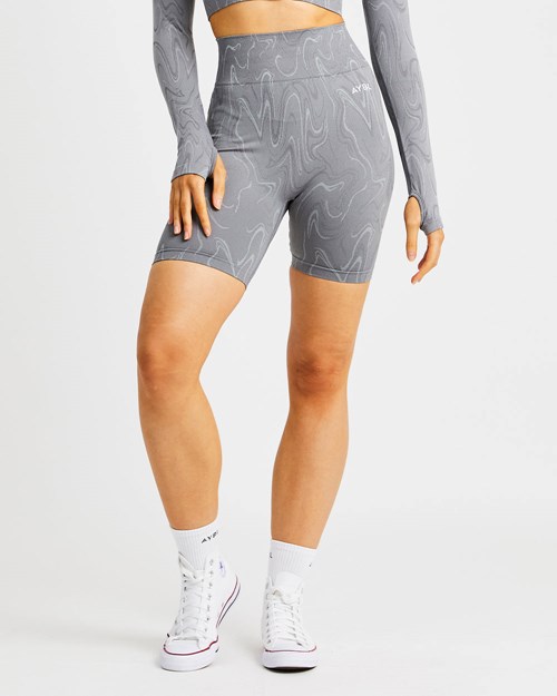 AYBL Velocity Seamless Shorts Grises | FPYJQMZ-31