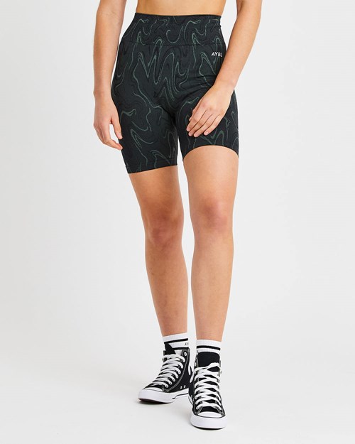 AYBL Velocity Seamless Shorts Negros | FDAYZLH-84