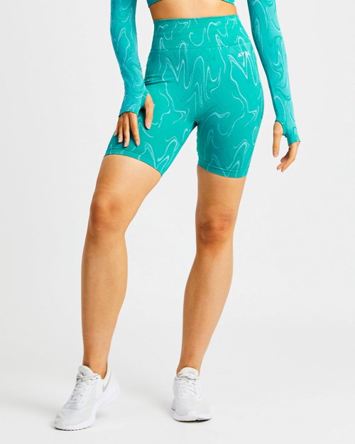 AYBL Velocity Seamless Shorts Turquesa | PZWEYQC-37