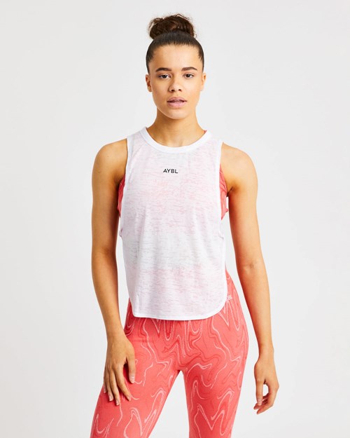 AYBL Velocity Twist Vest Blancos | PZUSDNV-84